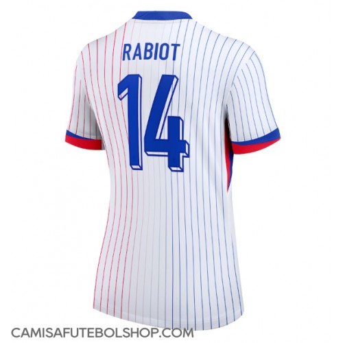 Camisa de time de futebol França Adrien Rabiot #14 Replicas 2º Equipamento Feminina Europeu 2024 Manga Curta